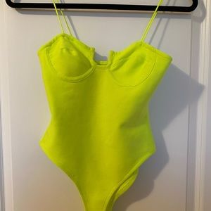 Neon Bodysuit WORN ONCE!